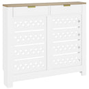 HOMCOM Heater Cover with Flip Drawer and Top Shelf 108 x 19 x 95.5 cm White