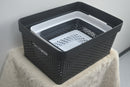 Lewis's Dots Basket - Grey