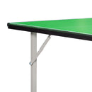 HOMCOM 6ft 182cm Mini Table Tennis Table Folding Ping Pong Table with Net Multi-Use Table for Indoor Outdoor Game, Green