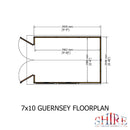 Guernsey 7 X 10 Shiplap Apex Shed