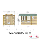 Guernsey 7 X 10 Shiplap Apex Shed