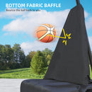 SPORTNOW 2.45-3.05m Portable Basketball Hoop And Stand With Wheels - Red/Black