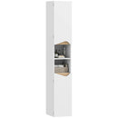 HOMCOM Slim Bathroom Storage Cabinet, Tall Bathroom Cabinet With 2 Doors