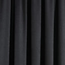 Fusion Galaxy Pencil Pleat Curtains in Black