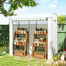 Outsunny Mini Greenhouse, Portable Indoor Outdoor Green House with PE Cover