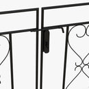 Outsunny Metal Garden Arch with Double Gate, Garden Arbor Climbing Plants