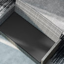 Outsunny 3PCs Rattan Garden Seat Cushions Pads for Patio Furniture Green