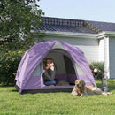 Outsunny 3-4 Person Camping Tent, Waterproof Tent, Purple