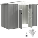 Outsunny 8 x 4 ft Garden Storage Shed, Outdoor Metal Shed