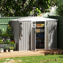 Outsunny 8 x 4 ft Garden Storage Shed, Outdoor Metal Shed