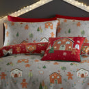 Bedlam Gingerbread House Duvet Cover Set in Grey