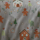 Bedlam Gingerbread House Duvet Cover Set in Grey