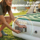 Outsunny Inflatable Mattress Air Bed With Built-in Pump, Dark Green