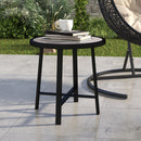 Outsunny 50.5cm Round Garden Table with SPC Tabletop