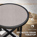 Outsunny 50.5cm Round Garden Table with SPC Tabletop