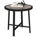 Outsunny 50.5cm Round Garden Table with SPC Tabletop