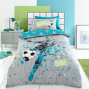 Bedlam Goal Duvet Cover Set in Grey