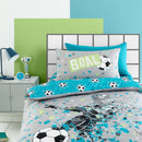 Bedlam Goal Duvet Cover Set in Grey