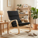 HOMCOM Comfortable Relax Rocking Chair with High Back, Black