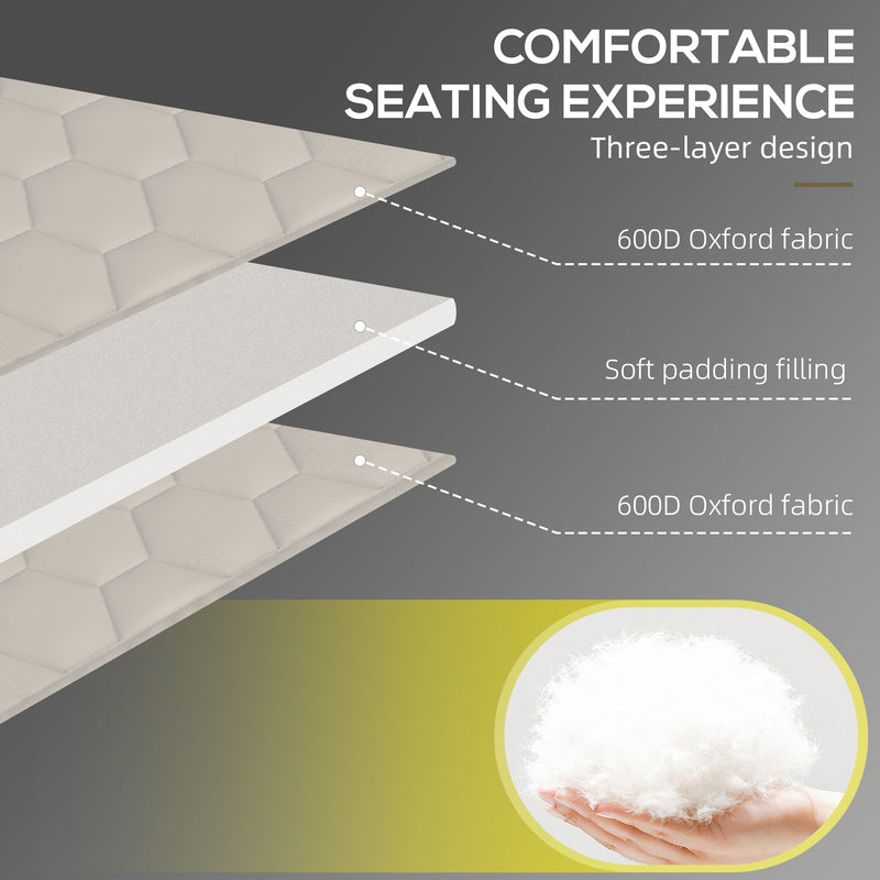 Outsunny Foldable Sun Lounger w/ Padded Seat (Choice of Single or Set)