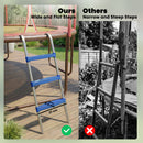 SPORTNOW Trampoline Ladder with Horizontal Wide Steps, Blue