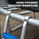 SPORTNOW Trampoline Ladder with Horizontal Wide Steps, Blue