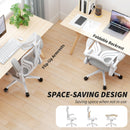 HOMCOM Ergonomic Office Chair, Computer Chair with Foldable Backrest, Grey