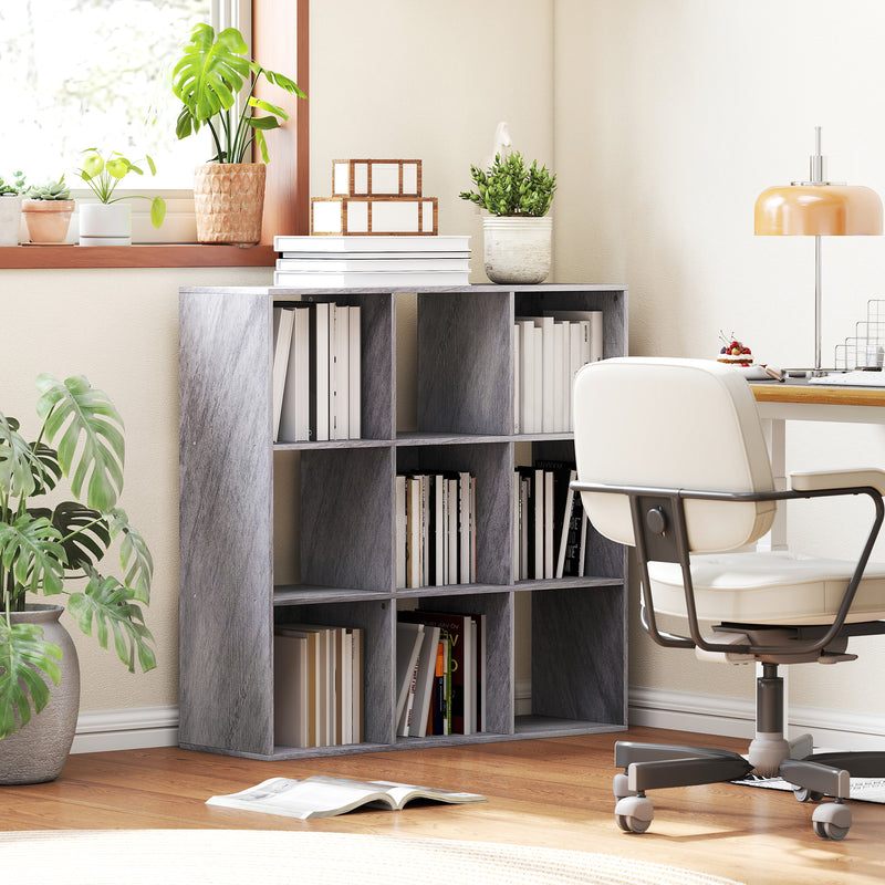 HOMCOM 9 Cube Storage Unit Cabinet Bookcase Display Shelves