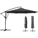 Outsunny 3 M Cantilever Parasol, Offset Umbrella With Cover And Wind Ropes