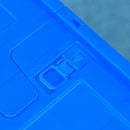 HOMCOM Bicycle Trailer with 65L Foldable Storage Box and Pneumatic Tyres, Blue