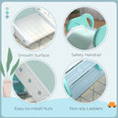 AIYAPLAY Foldable Kids Slide, Baby Slide For 1.5-3 Years, Green