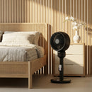 HOMCOM 9" Pedestal Cooling Fan With Adjustable Speed And Mode, Black