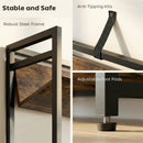 HOMCOM Anti-Slip Design 5-Tier Rustic Brown