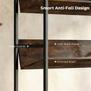 HOMCOM Anti-Slip Design 5-Tier Rustic Brown