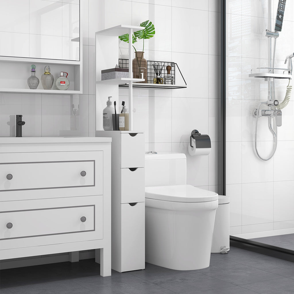 Homcom freestanding over toilet bathroom storage cabinet deals