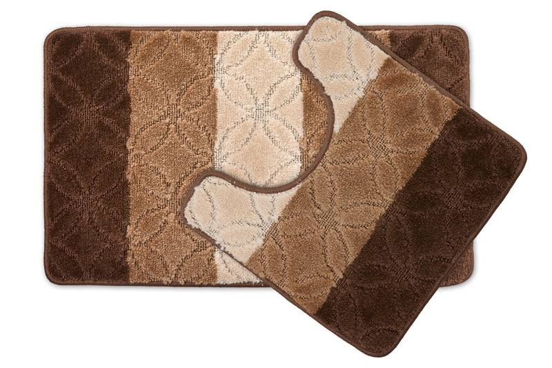 Halo - Tonal Stripe 2pc Bath set in Beige
