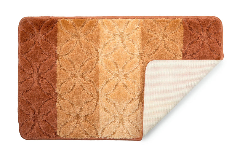 Halo - Tonal Stripe 2pc Bath set in Burnt Orange