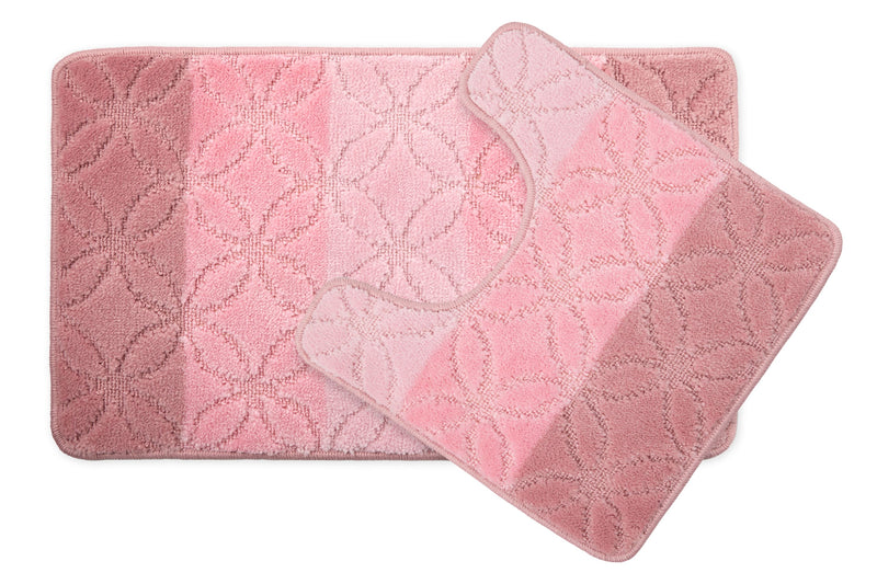 Halo - Tonal Stripe 2pc Bath set in Pink