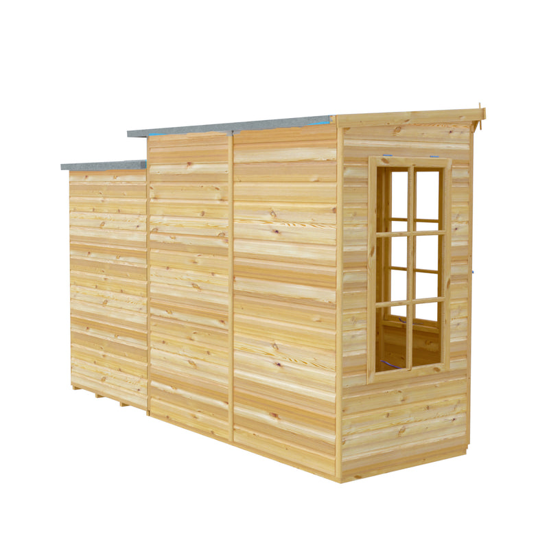 Hampton Corner Summerhouse With Side Shed