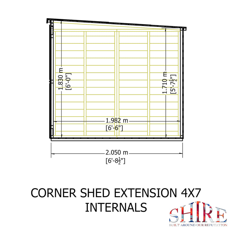 Hampton Corner Summerhouse With Side Shed