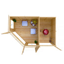 Hampton Corner Summerhouse With Side Shed