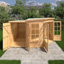Hampton Corner Summerhouse With Side Shed