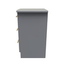 Ealing Ready Assembled 3 Drawer Bedside Cabinet in Dusk Grey