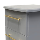 Ealing Ready Assembled 3 Drawer Bedside Cabinet in Dusk Grey