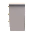 Ealing Ready Assembled 3 Drawer Bedside Cabinet in Kashmir Matt