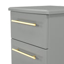 Ealing Ready Assembled 2 Drawer Bedside Cabinet in Dusk Grey