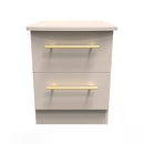 Ealing Ready Assembled 2 Drawer Bedside Cabinet in Kashmir Matt