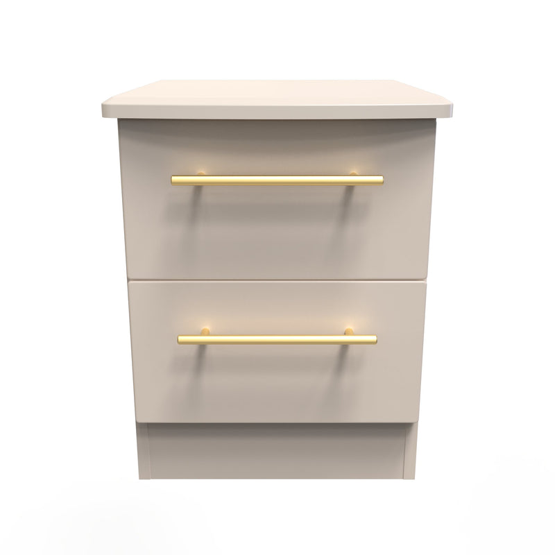 Ealing Ready Assembled 2 Drawer Bedside Cabinet in Kashmir Matt