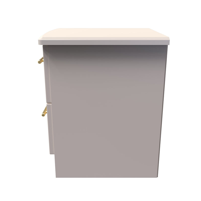 Ealing Ready Assembled 2 Drawer Bedside Cabinet in Kashmir Matt