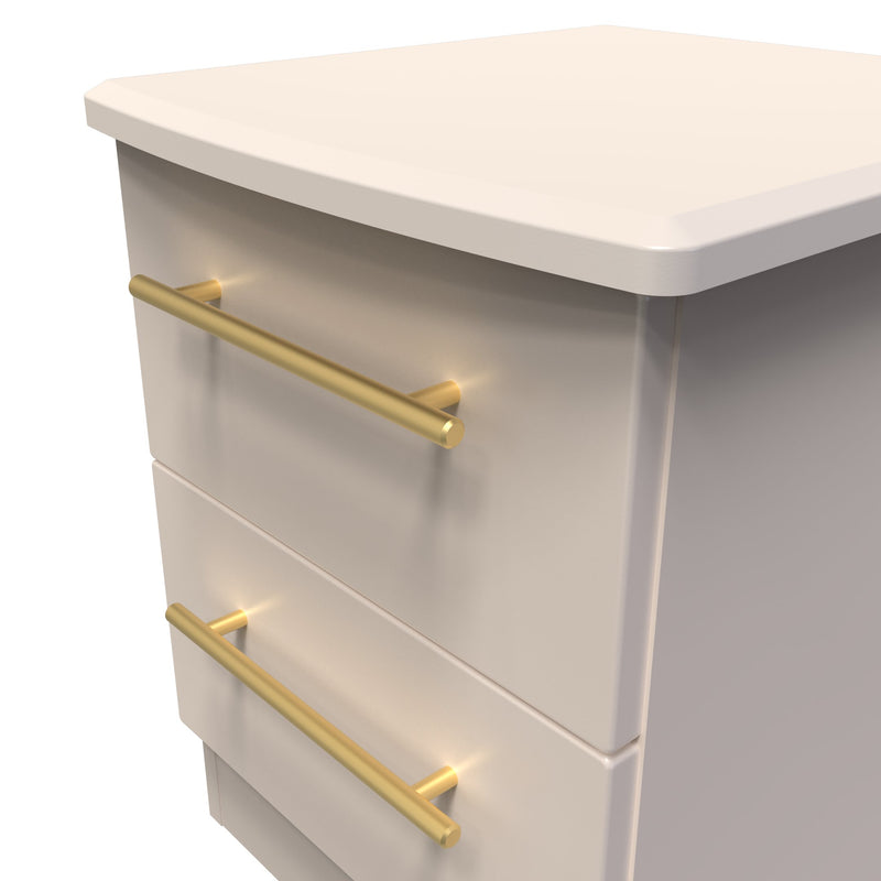 Ealing Ready Assembled 2 Drawer Bedside Cabinet in Kashmir Matt